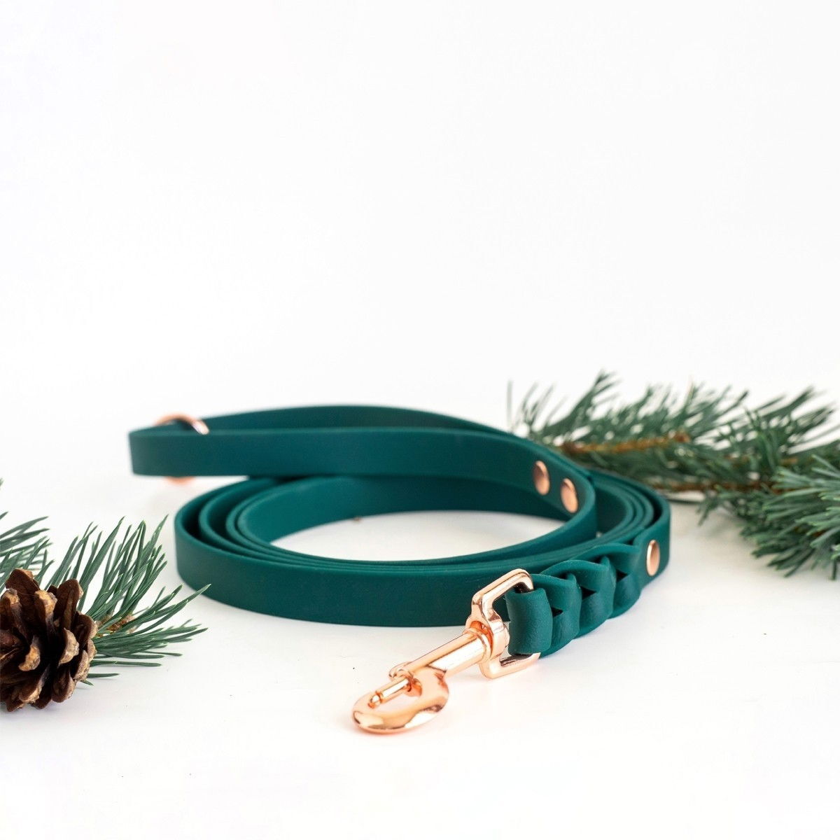 Tyylivoitto Hundkoppel Flätat Grön