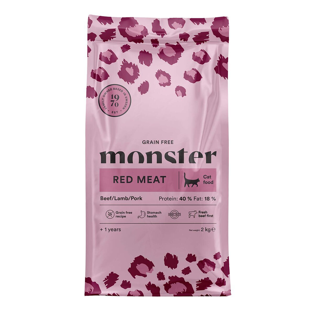 Monster Cat Adult Grain Free Red Meat Torrfoder till Katt