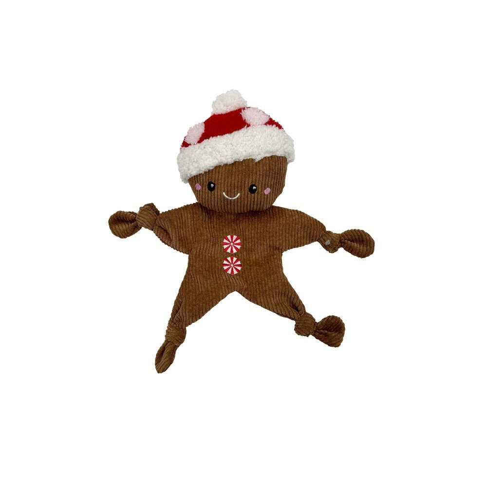 Bark-A-Boo Happy Holidays flatty knot limb gingerbread man