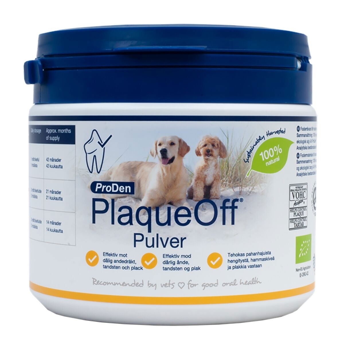 Produktfoto för ProDen Plaque Off Pulver för Hund och Katt (420 g)