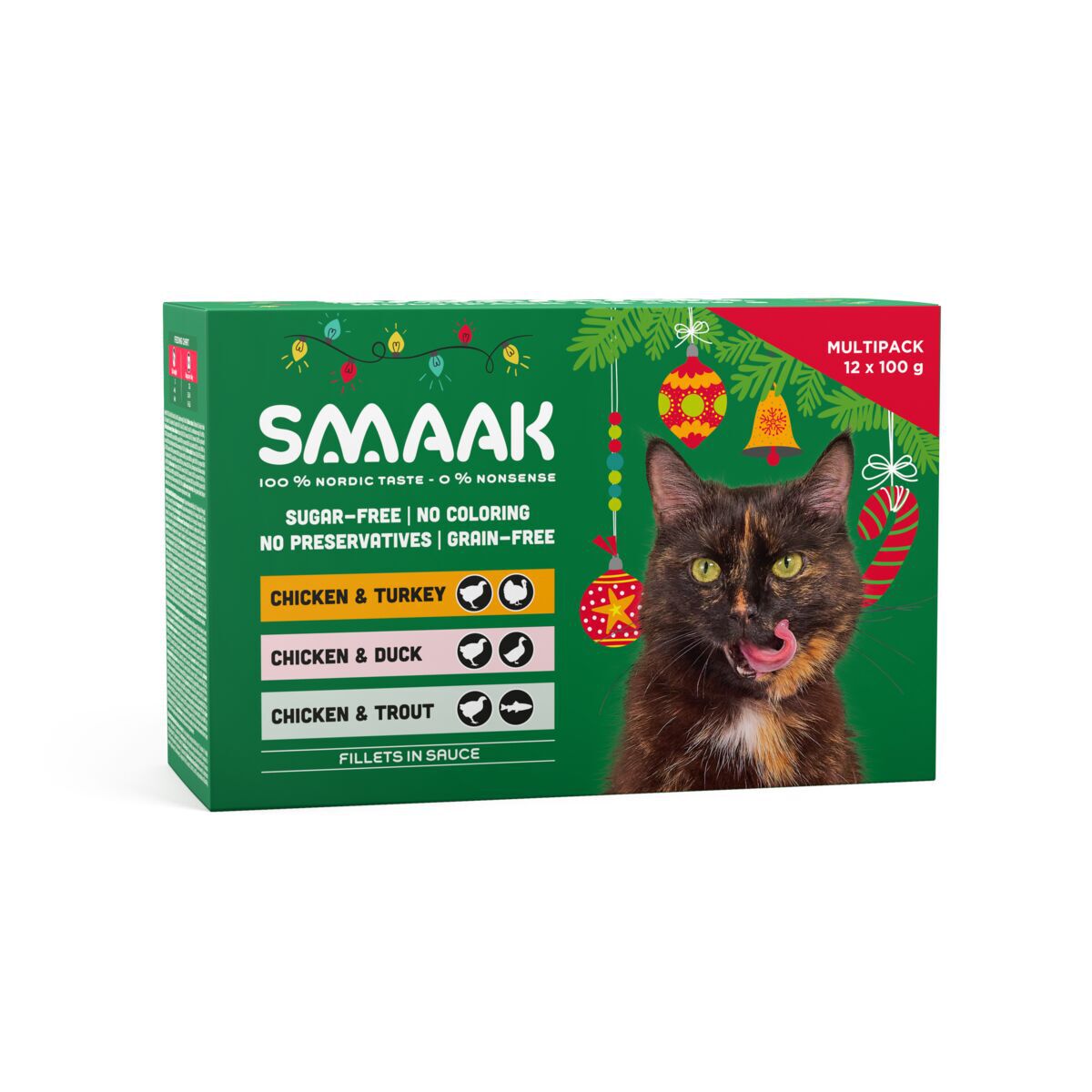 SMAAK Cat Adult Christmas Multipack 12 x 100 g