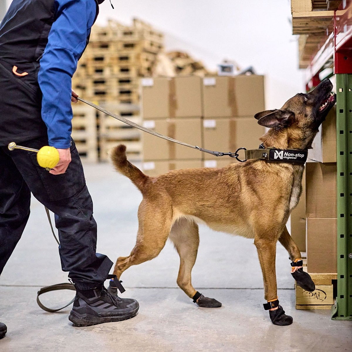 Non-stop Solid collar WD olive