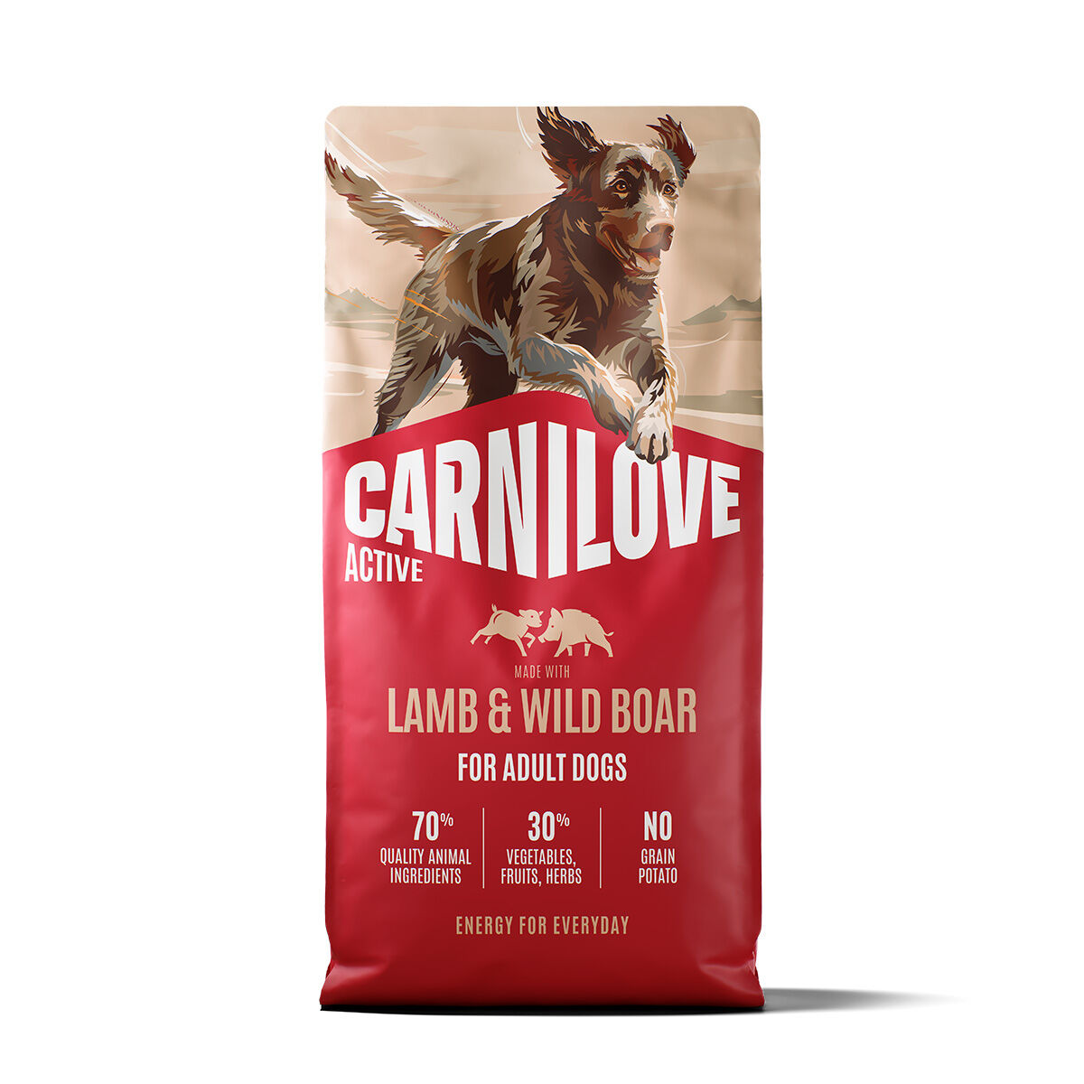 CARNILOVE Active dog dry made with lamb & wild boar for adult all breeds