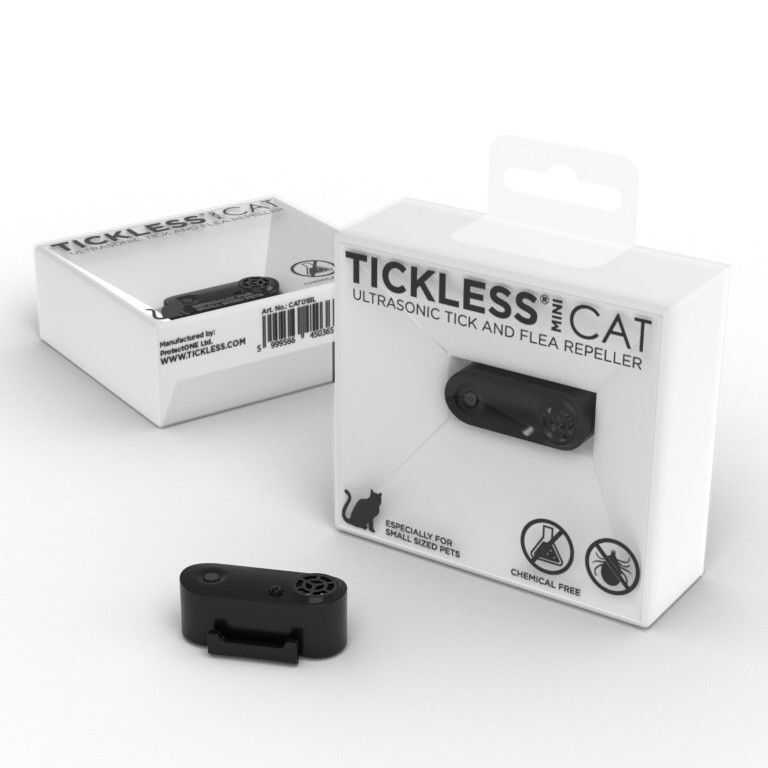 Tickless MINI CAT Electronic Tick Repellent black