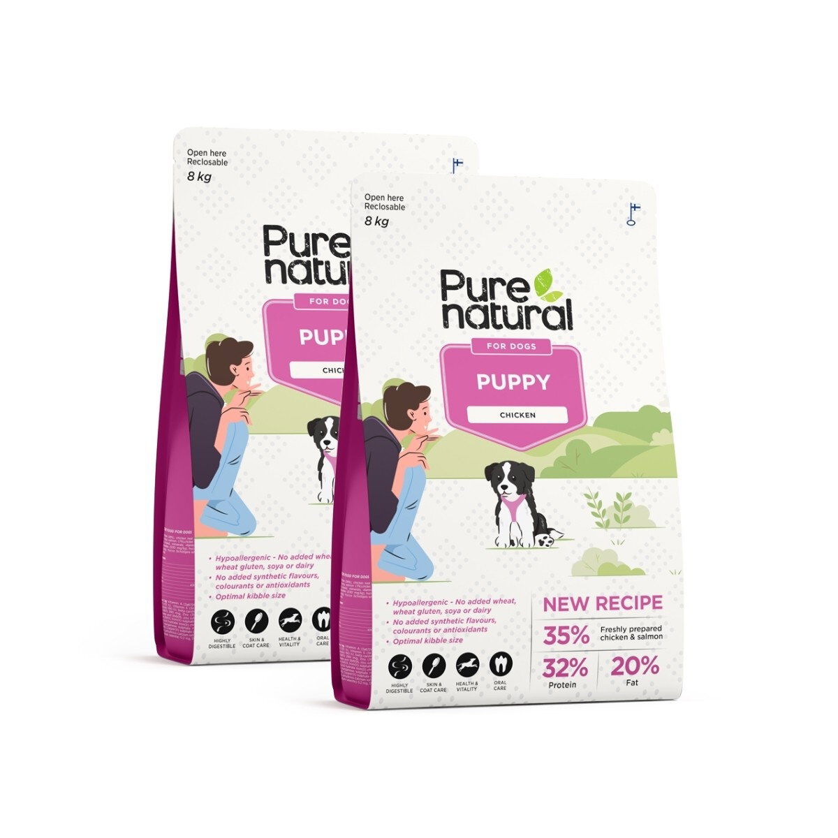 Purenatural Puppy Chicken 2 x 8 kg