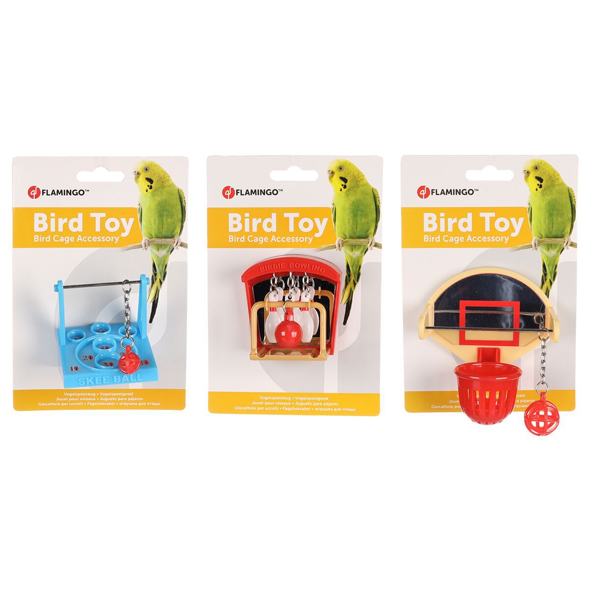 Flamingo Parakeet Toy Games Mix 1 st