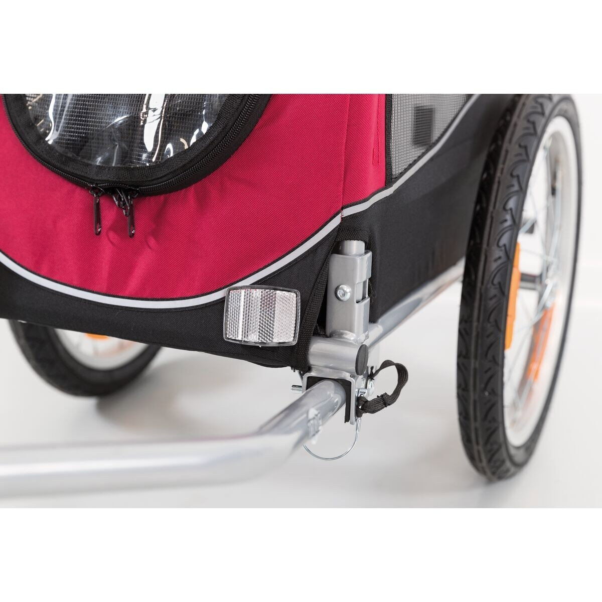 Trixie Cykelvagn  svart/röd 
