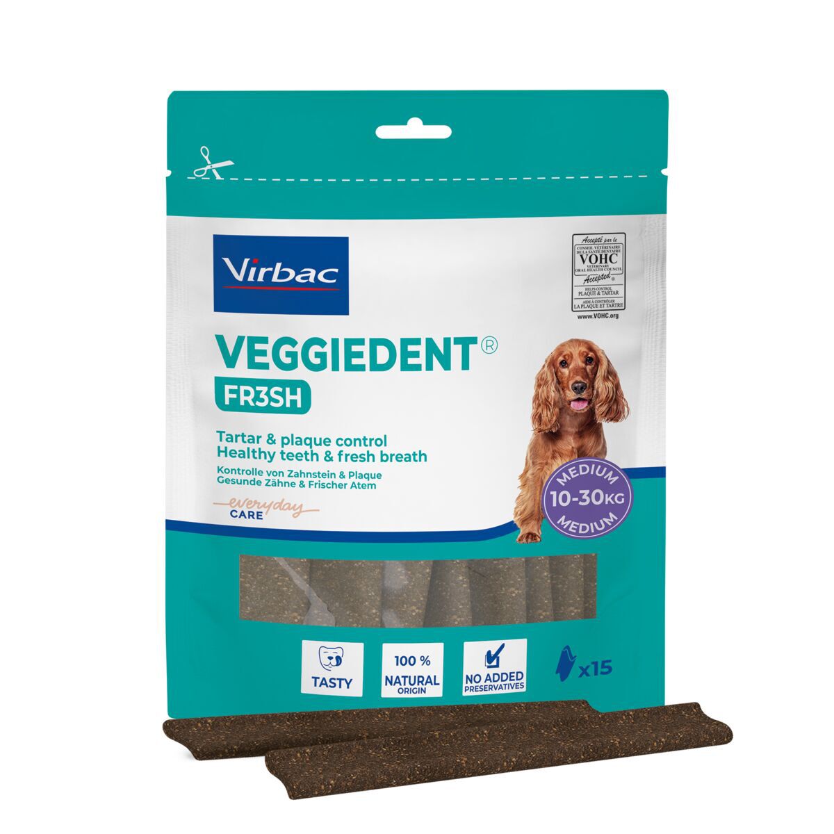 Virbac VeggieDent Fr3sh M, 15 pcs