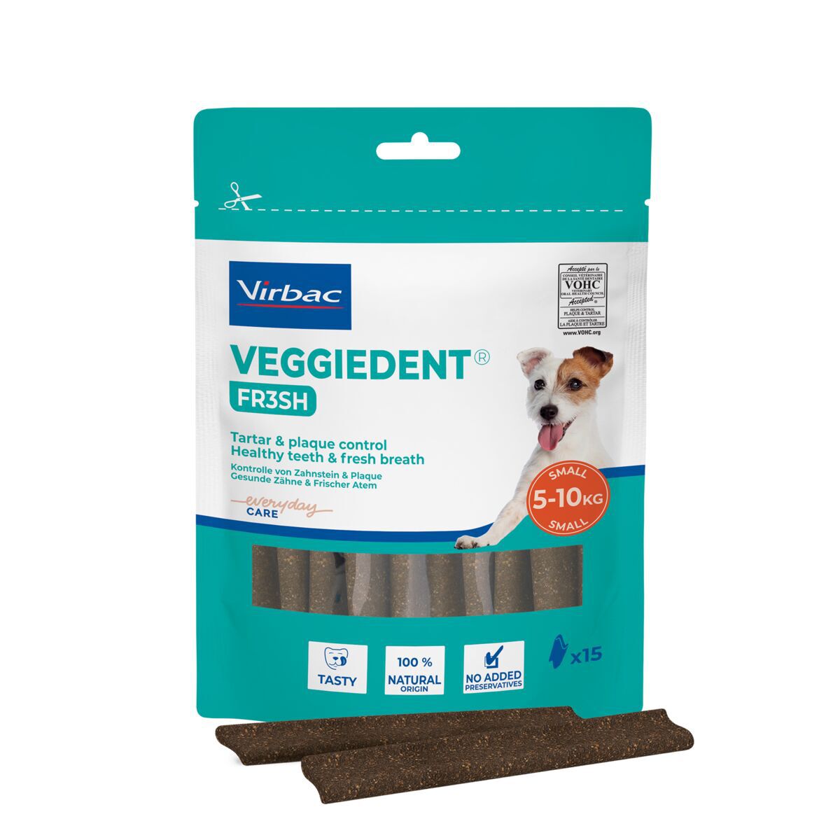 Virbac VeggieDent Fr3sh S, 15 pcs
