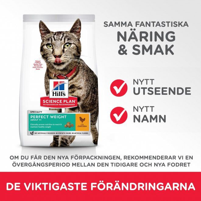 Hill's Science Plan Cat Adult Perfect Weight Chicken