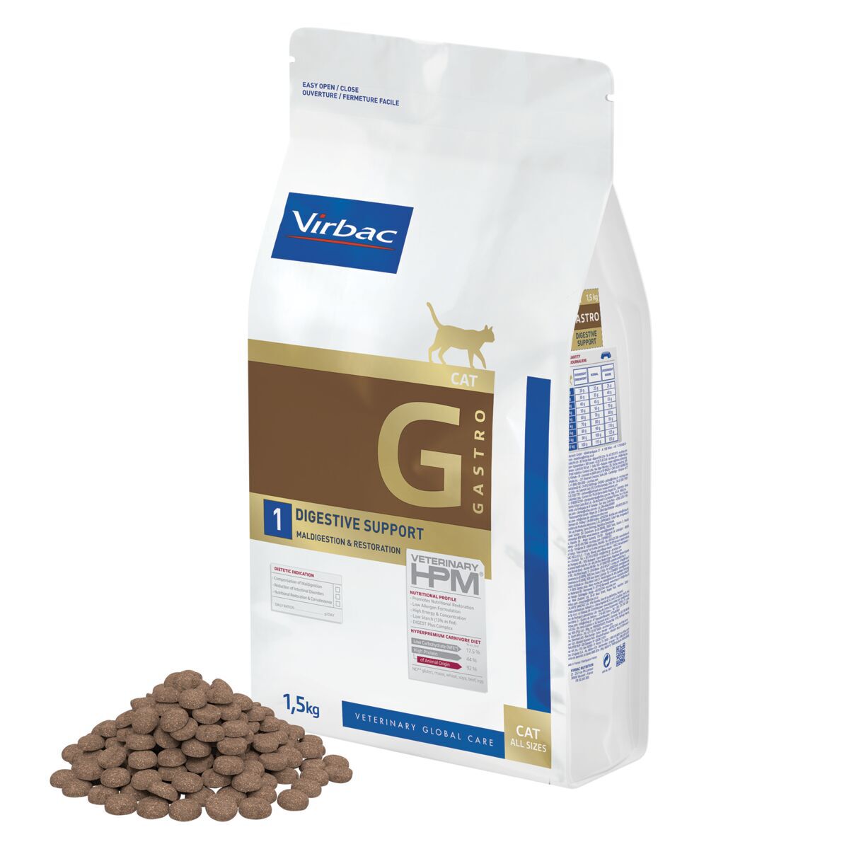 Virbac HPM Cat G1 Gastro Digestive Support Veterinärfoder till Katt