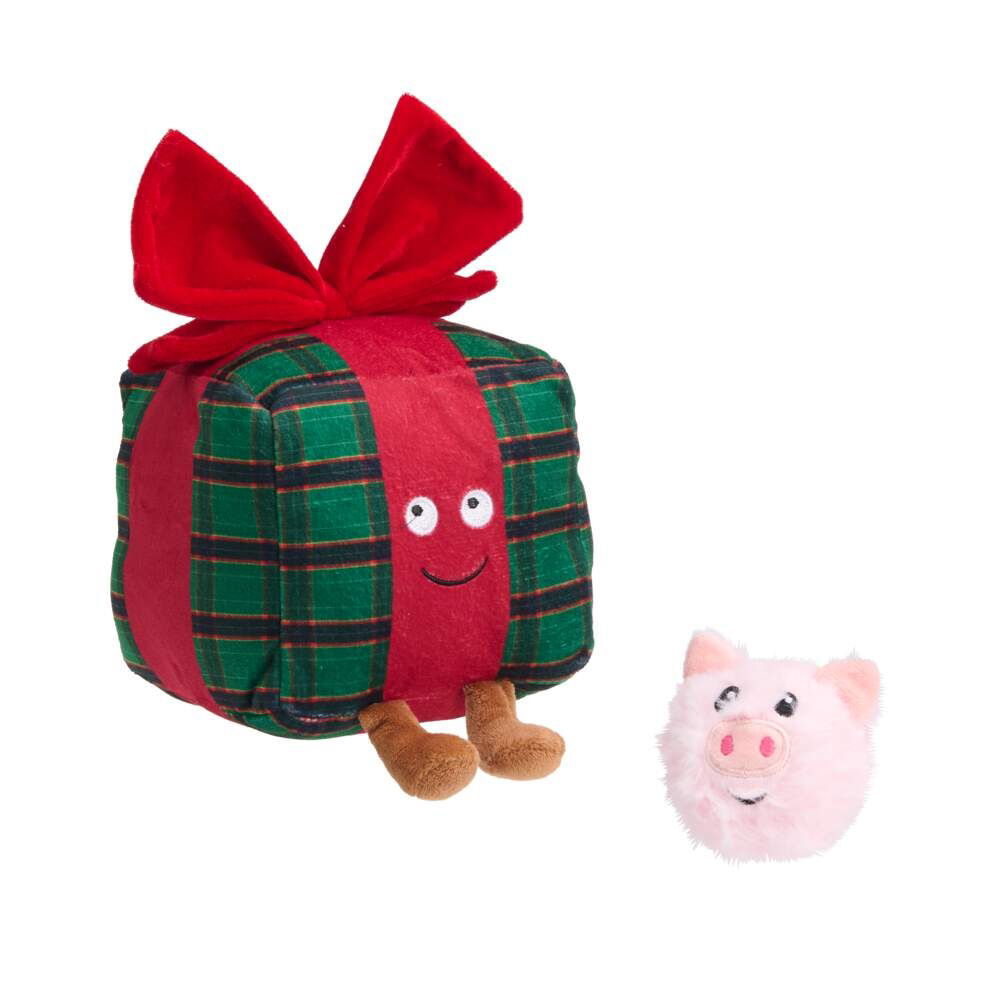 Little&Bigger Seasons Classics wrapped present with spikeball toy inside