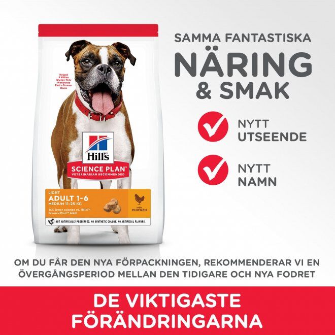 Hill's Science Plan Dog Adult Light Chicken