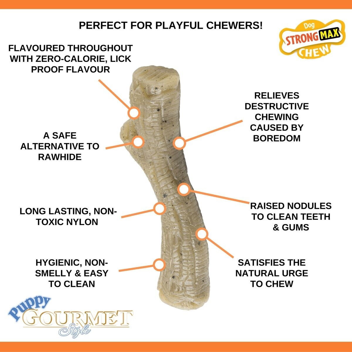 Nylabone Puppy Gourmet stick chicken S