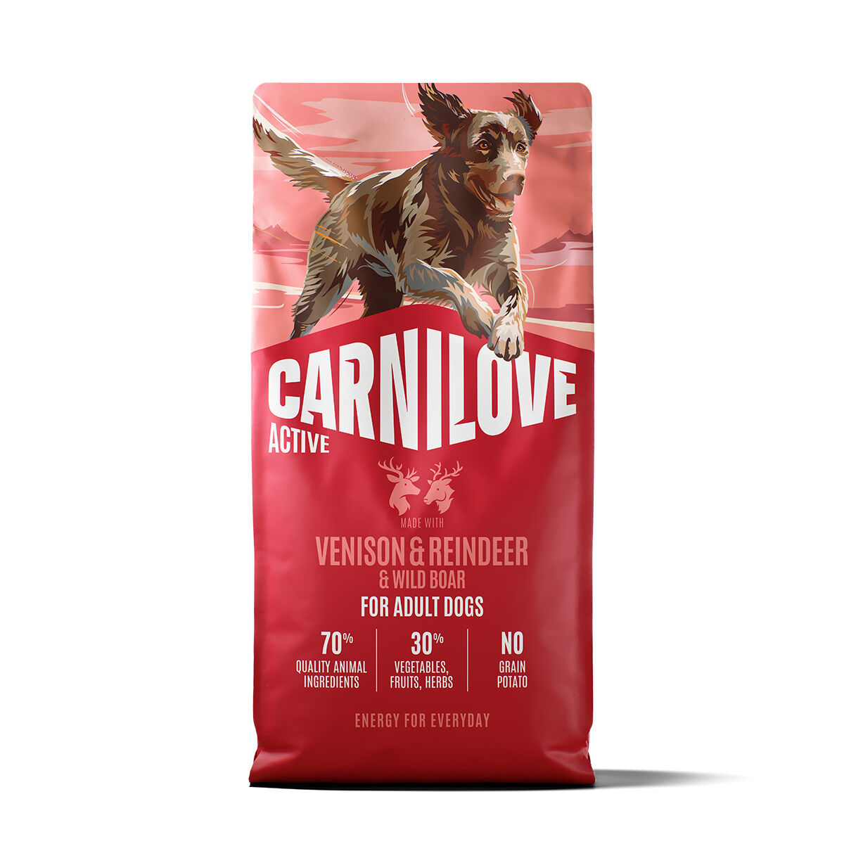 CARNILOVE Active dog dry made with venison & reindeer & wild boar for active adults