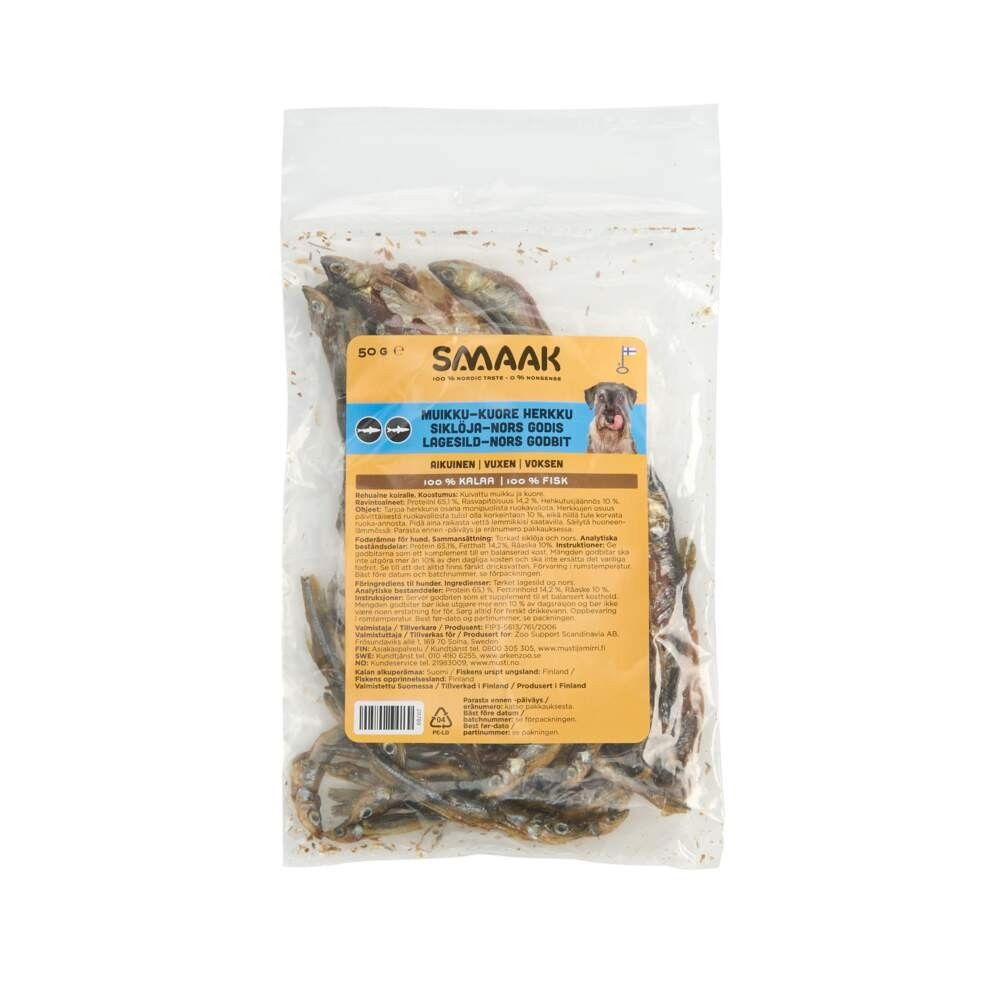 SMAAK Sikl&ouml;ja & Nors Hundgodis 50 g