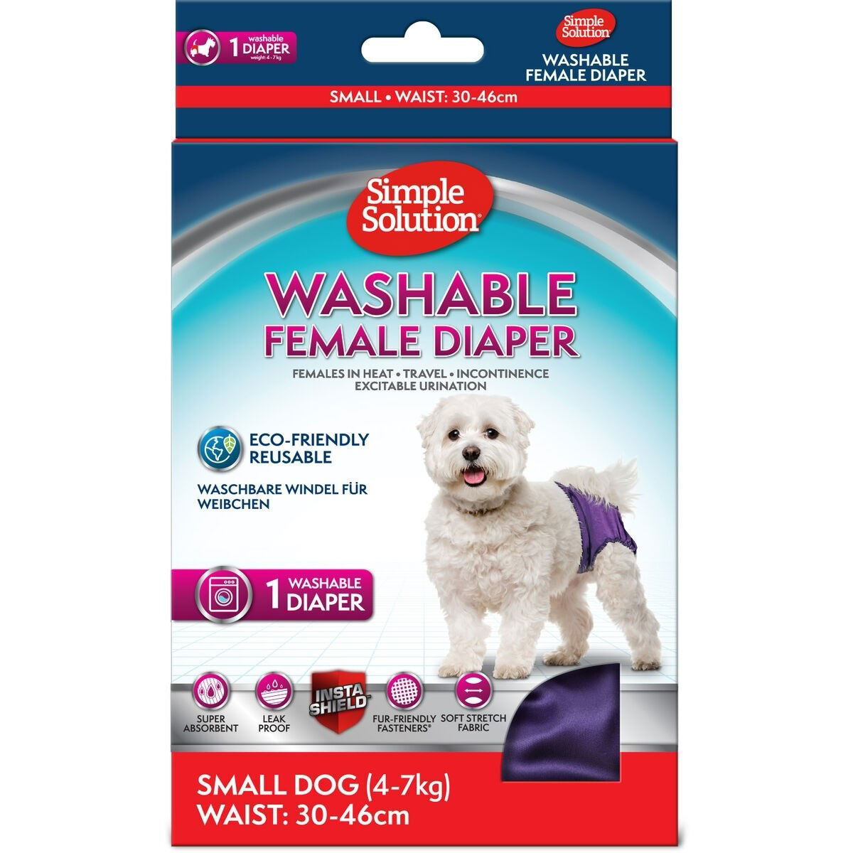 Simple Solution Diaper Garment purple | Hund - Apotek - Tikskydd & Skvättskydd | DogStyle