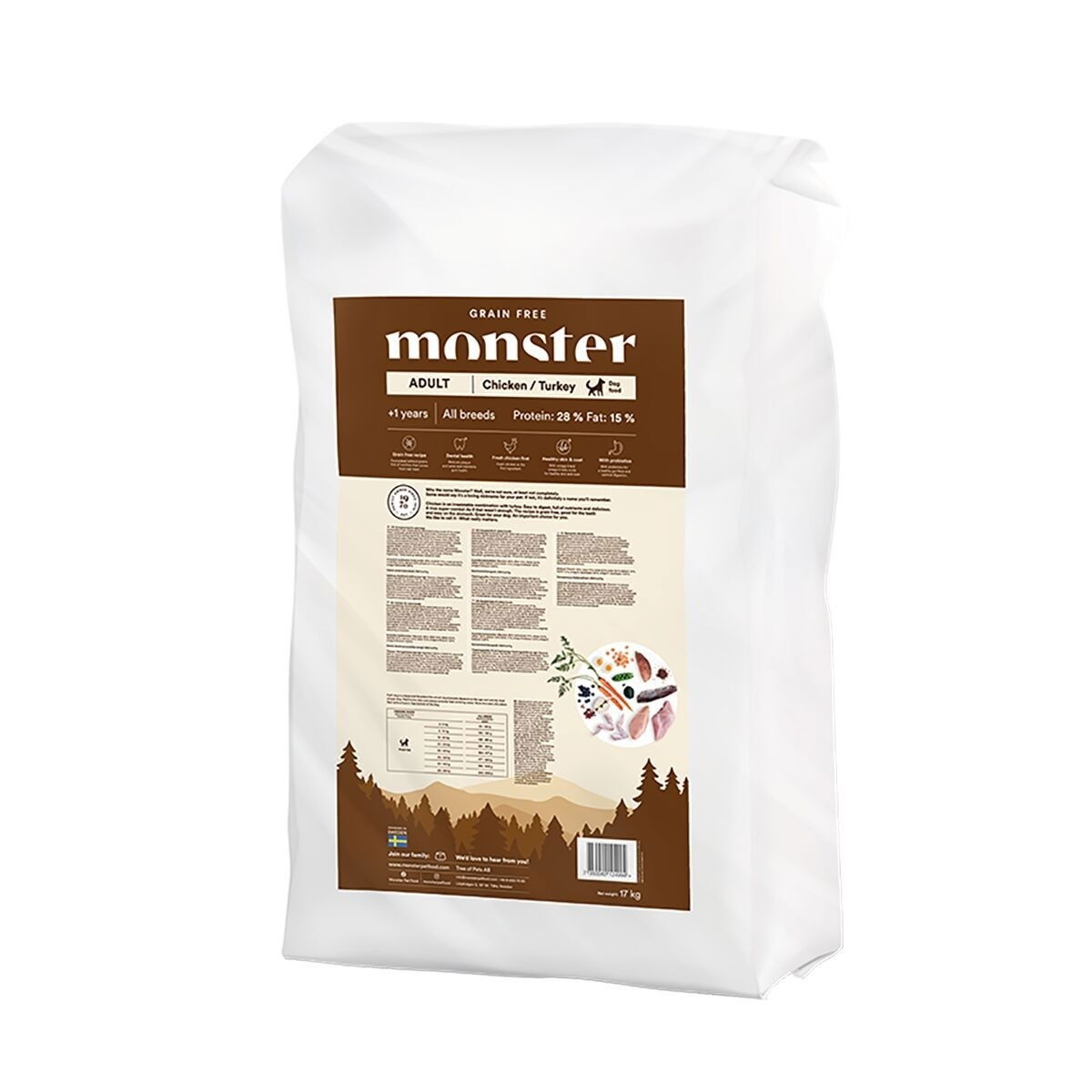 Monster Dog Adult All Breed Grain Free Chicken & Turkey