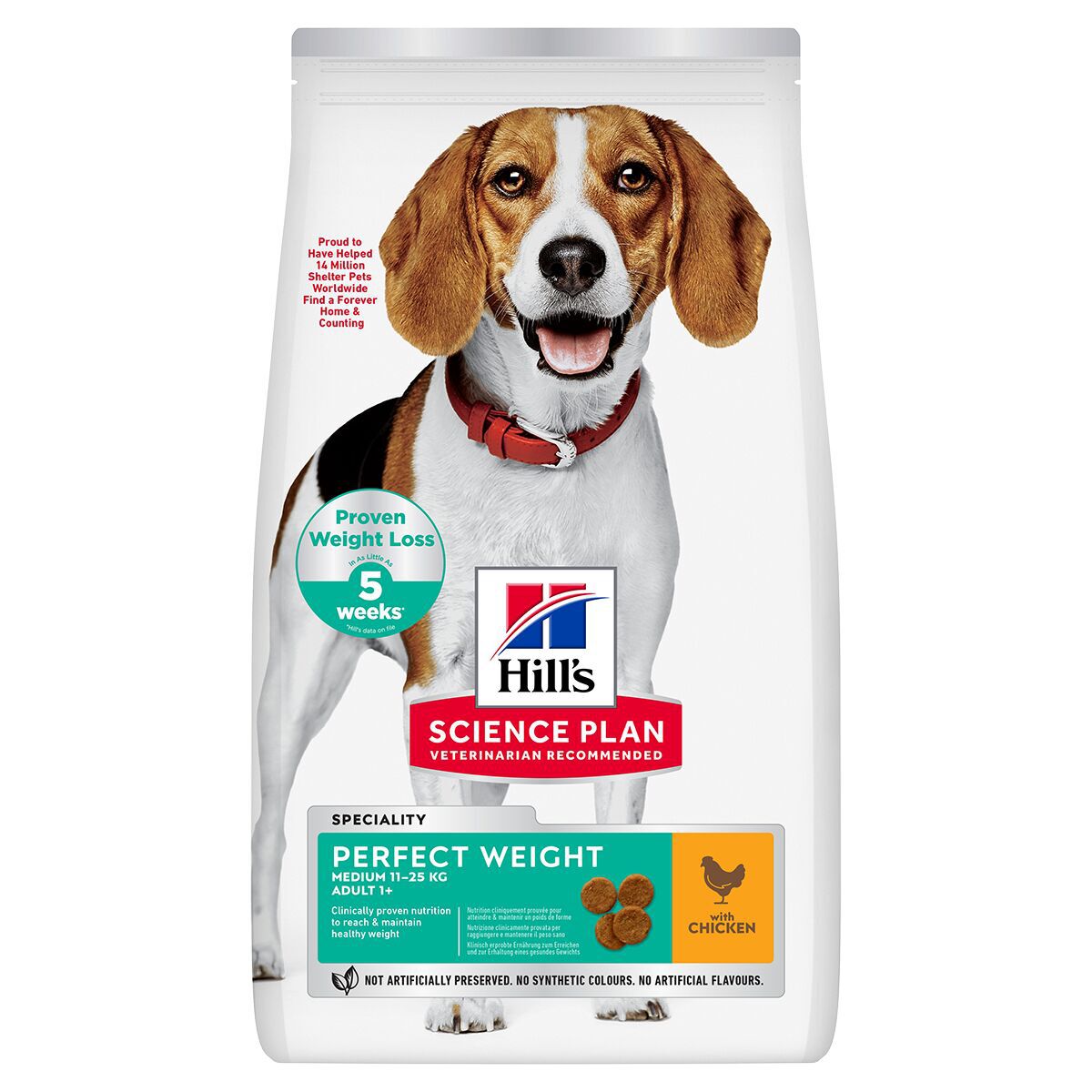 Hill's Science Plan Dog Adult Medium Perfect Weight Chicken