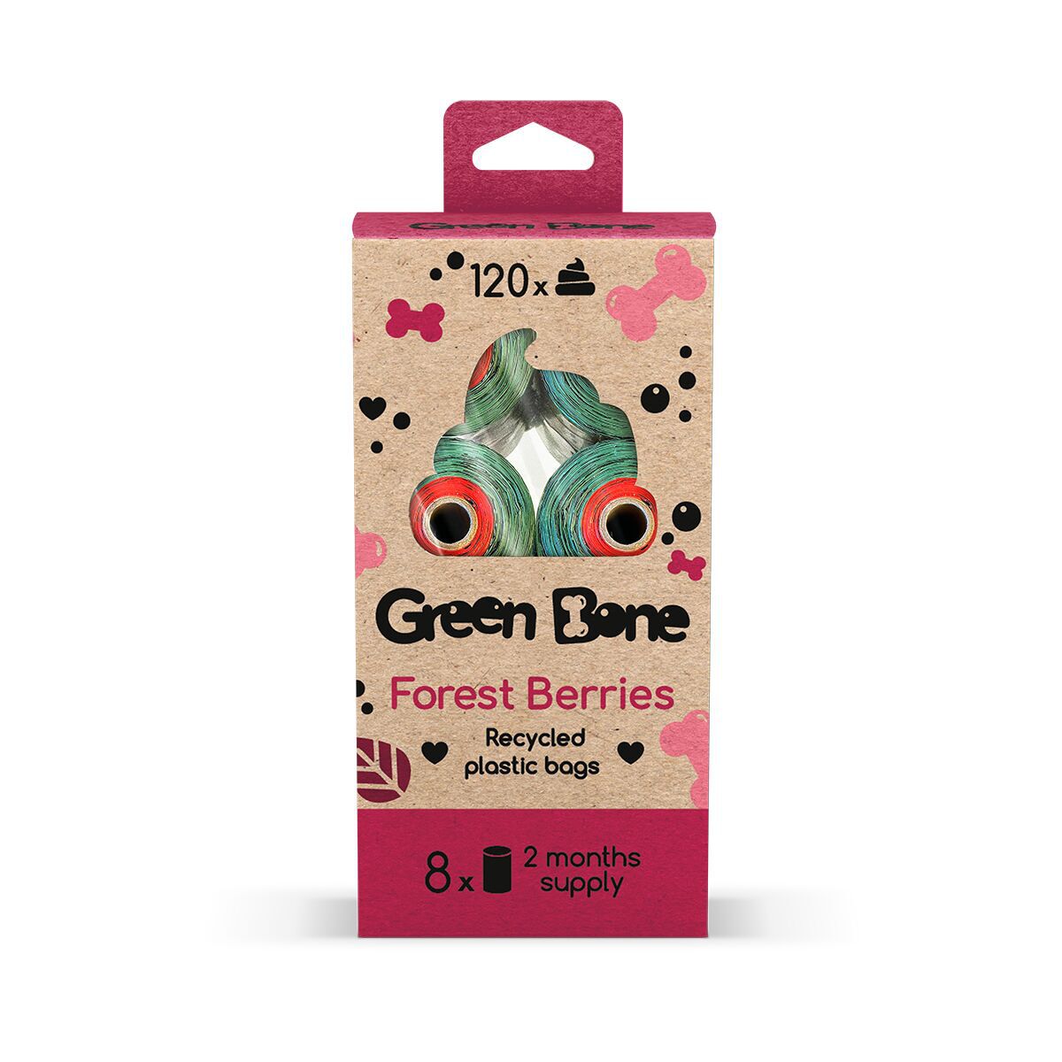 Green Bone Refill Stor Forest 21 rullar/ 315 påsar
