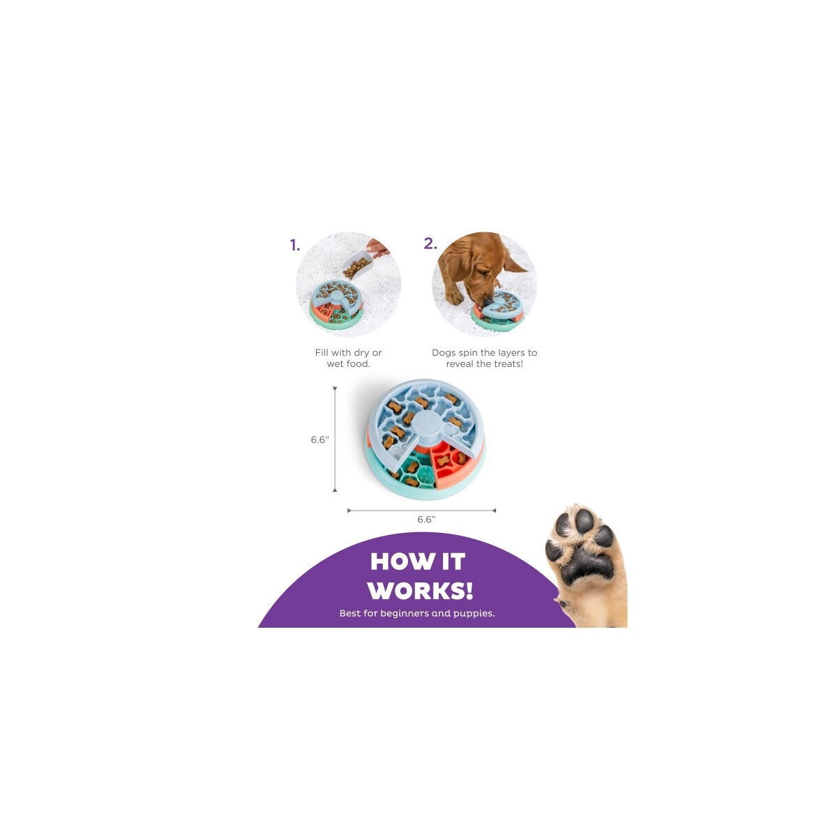 Nina Ottosson Lickin' Layers Puppy Food puzzle