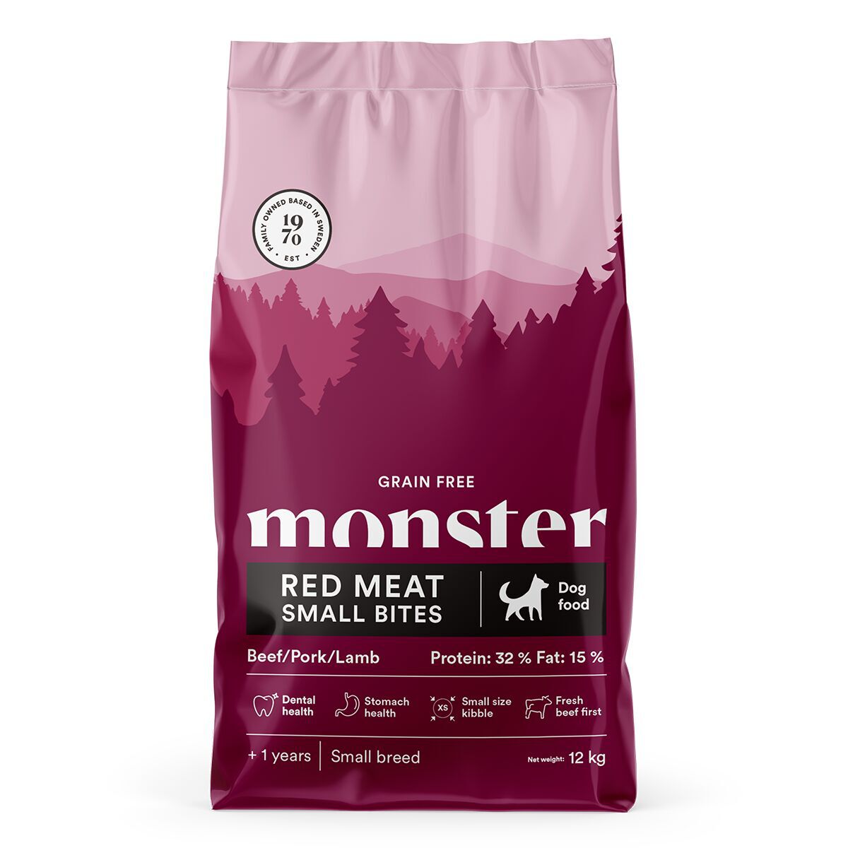 Monster Dog Grain Free Adult Red Meat Small Bites Torrfoder till Hund