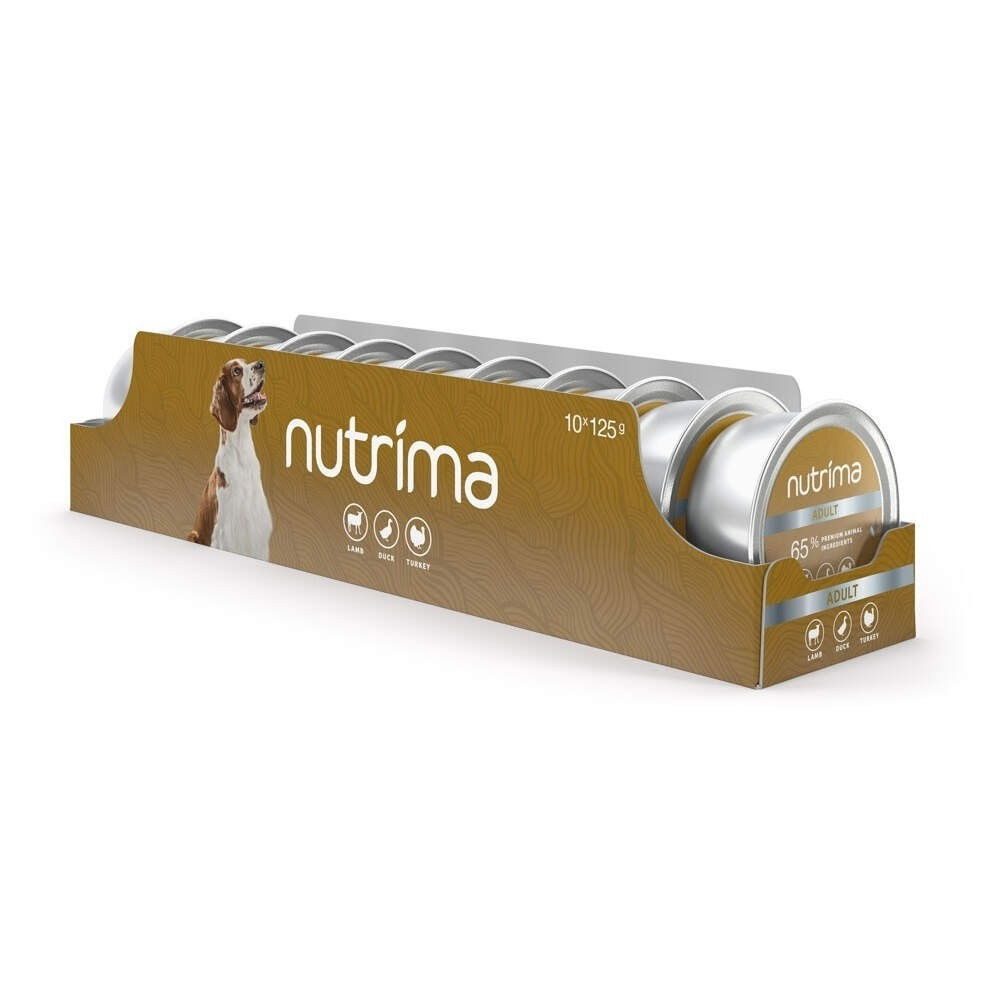 Nutrima Dog Adult Lamb, Duck & Turkey V&aring;tfoder till Hund 125 g