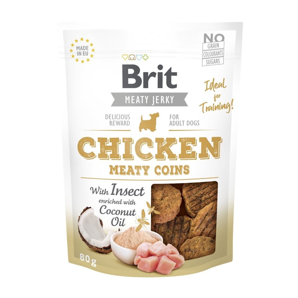 Brit Care Jerky Chicken Insect Meaty Coins      