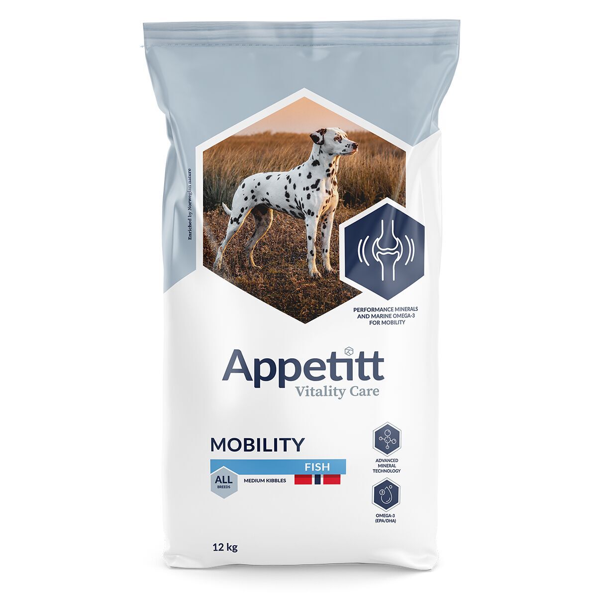 Appetitt Vitality Care Mobility Fish M/L Torrfoder till Hund 12 kg