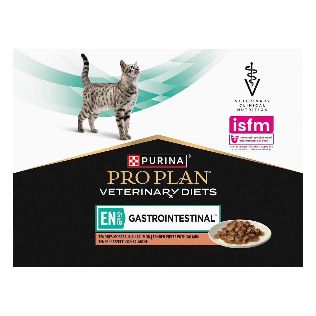 Purina Pro Plan Veterinary Diets Cat EN St/Ox Gastrointestinal Salmon Veterinärfoder till Katt 10x85 g