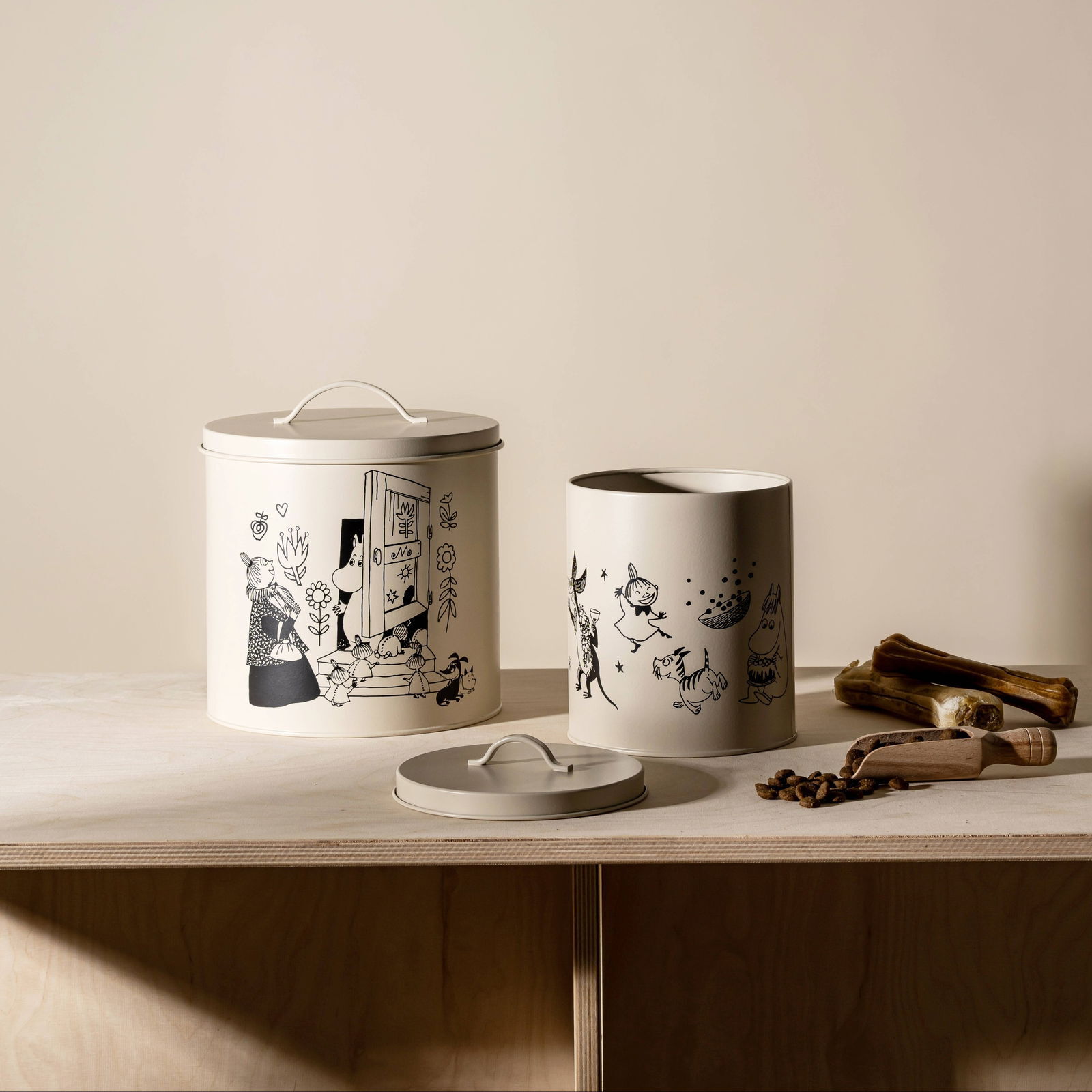 Moomin for Pets tin jar Moomin 80 years