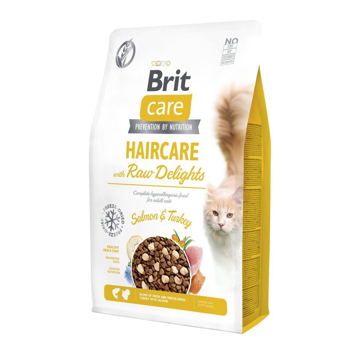 Brit Care Cat Haircare with Raw Delights 2 kg