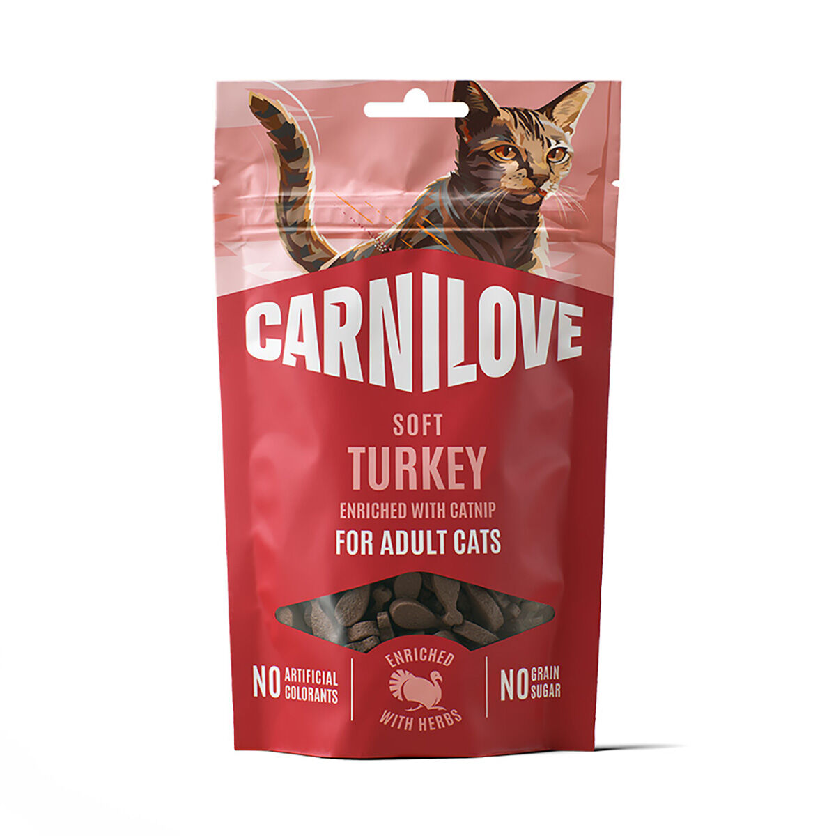 Carnilove Cat Soft Snack Turkey enriched with Catnip - 50 g