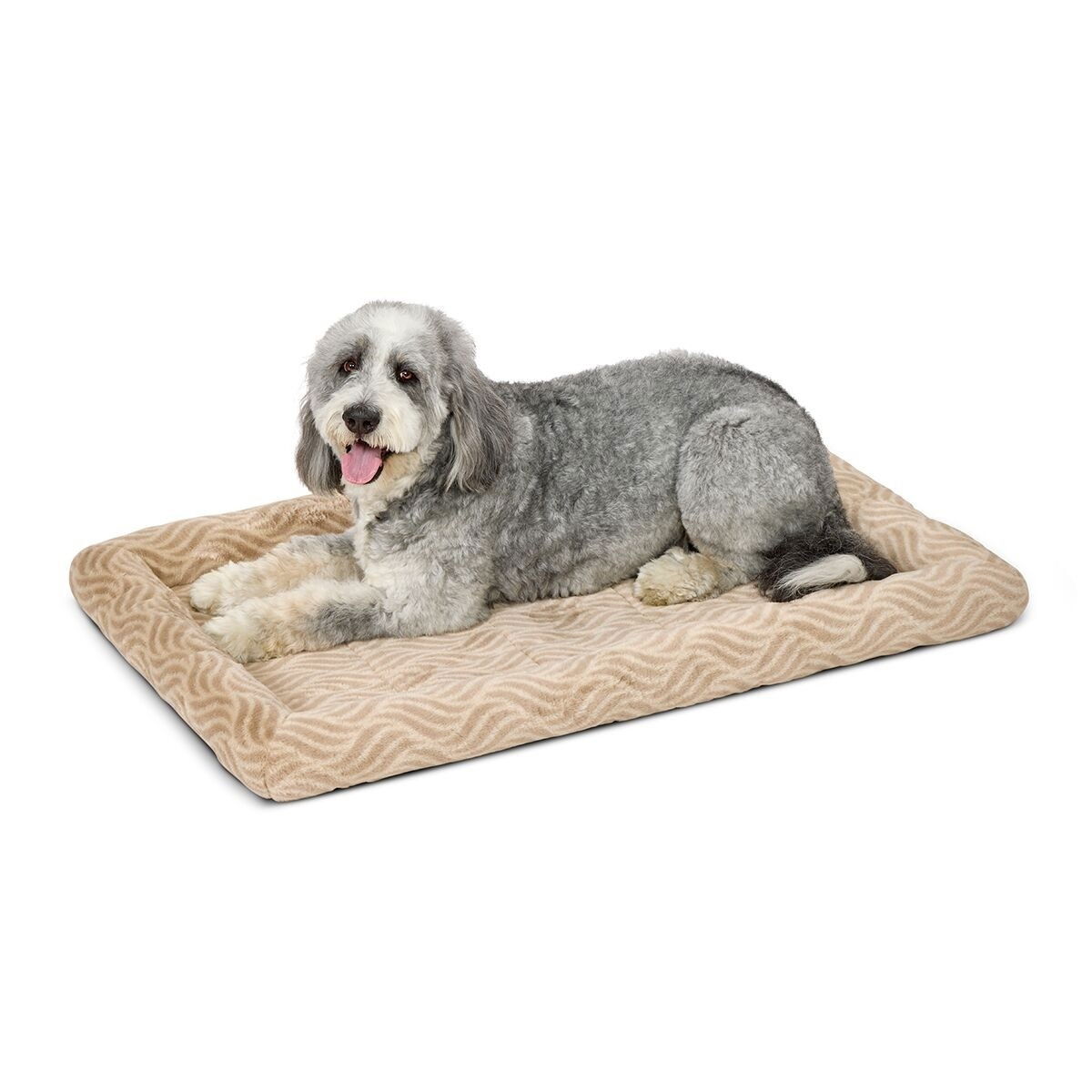 Midwest QuietTime Wave Pet Bed Tan