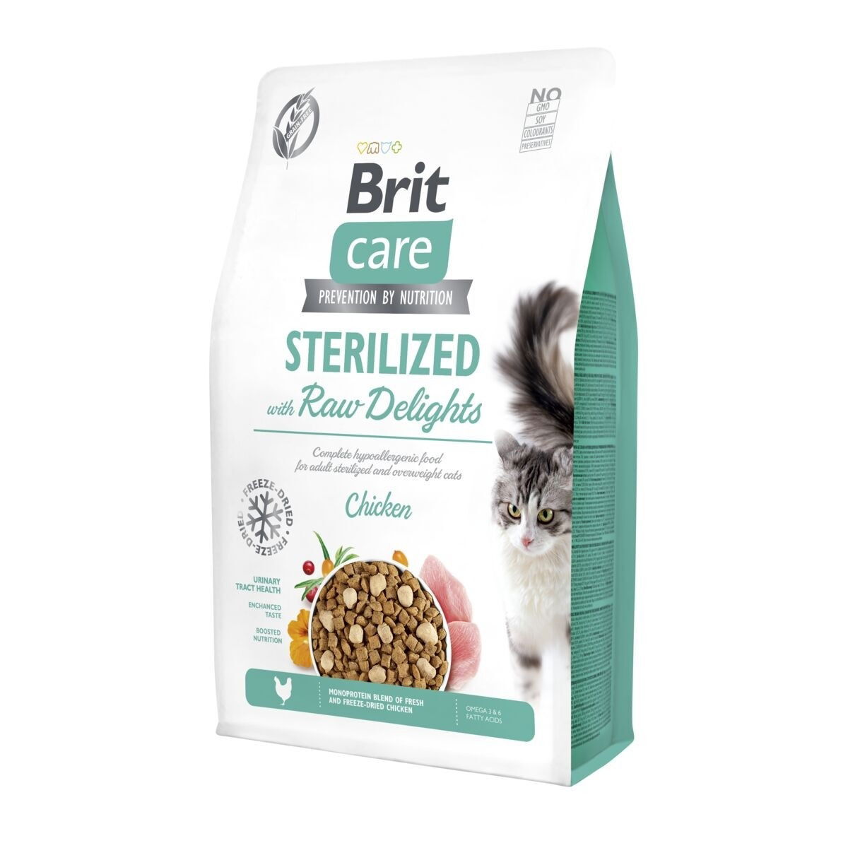 Brit Care Cat Sterilized with Raw Delights 2 kg