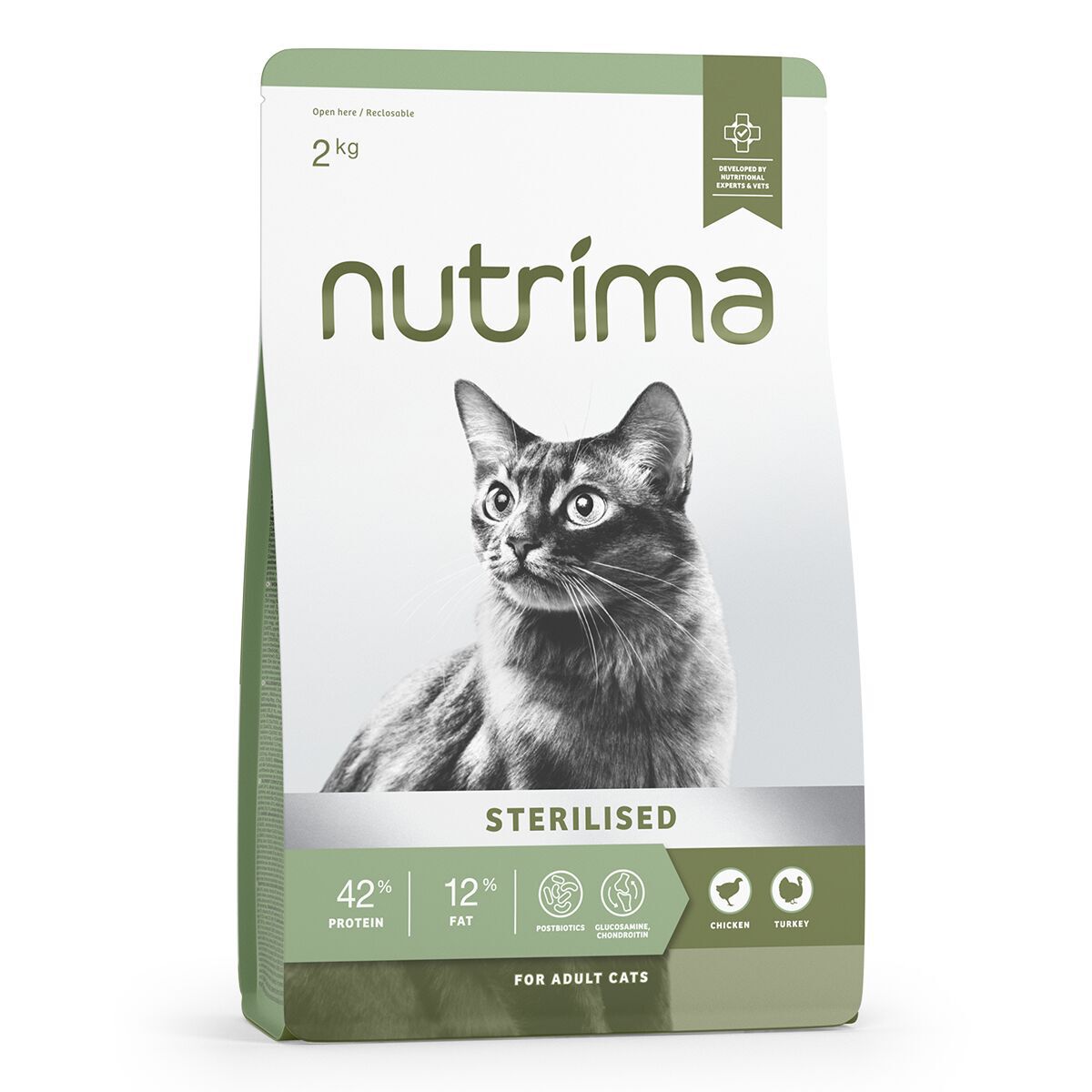 Nutrima Cat Adult Sterilised Chicken & Turkey Torrfoder till Katt
