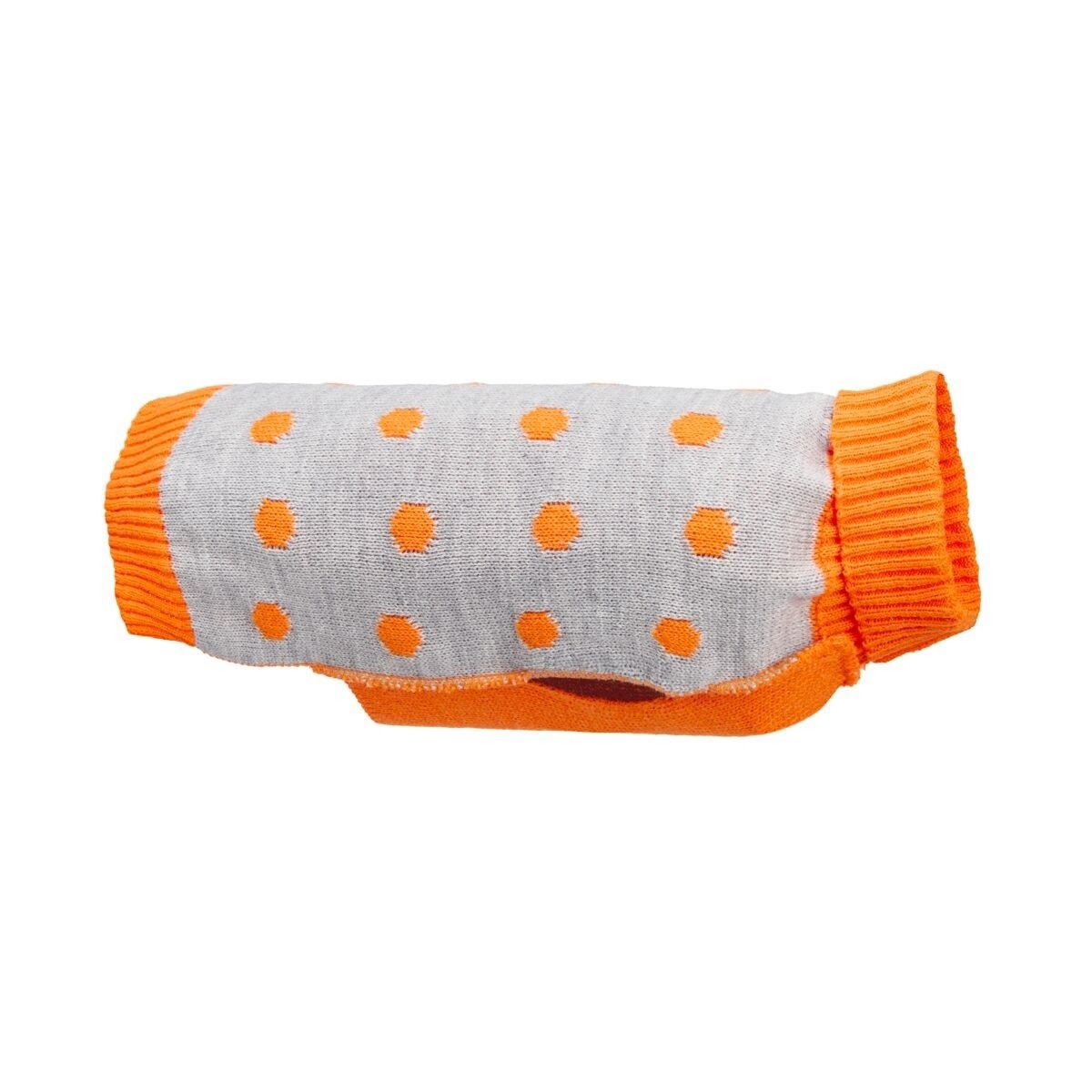 Basic Reflective Dot knit orange