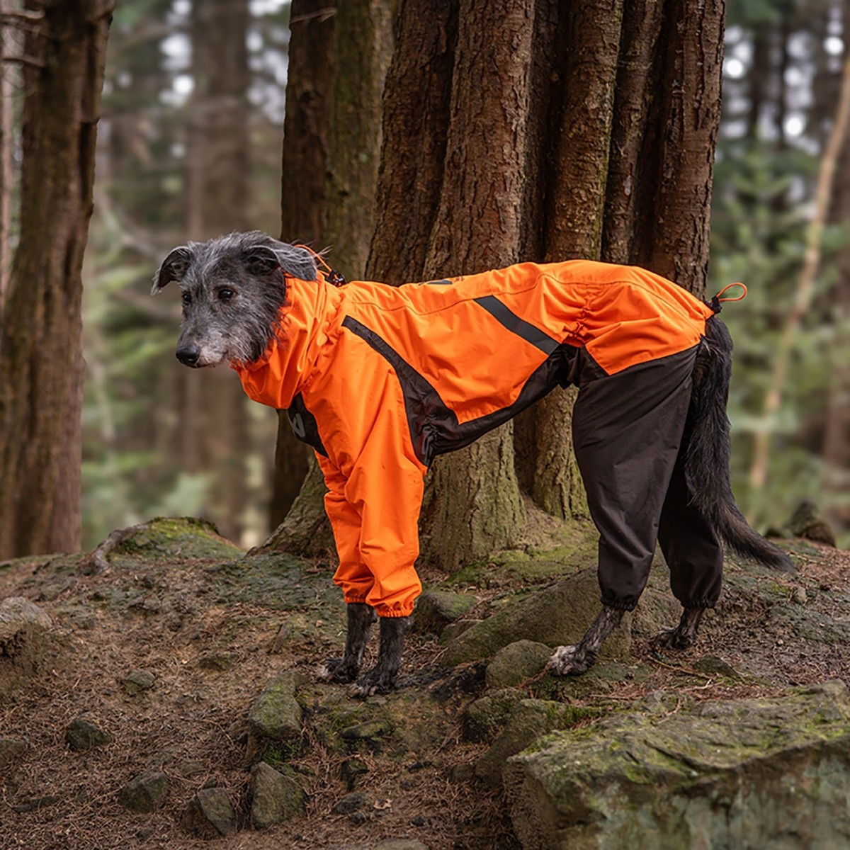 Non-stop dogwear Fjord overall raincoat 2.0 orange