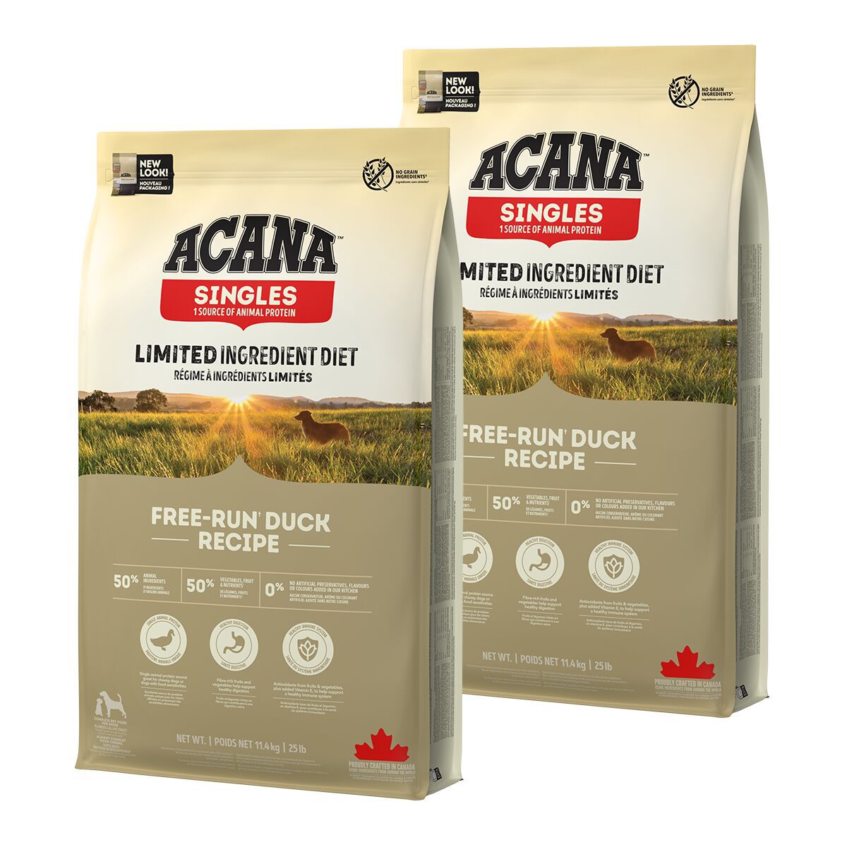 Acana Singles Free-Run Duck 2x11,4 kg