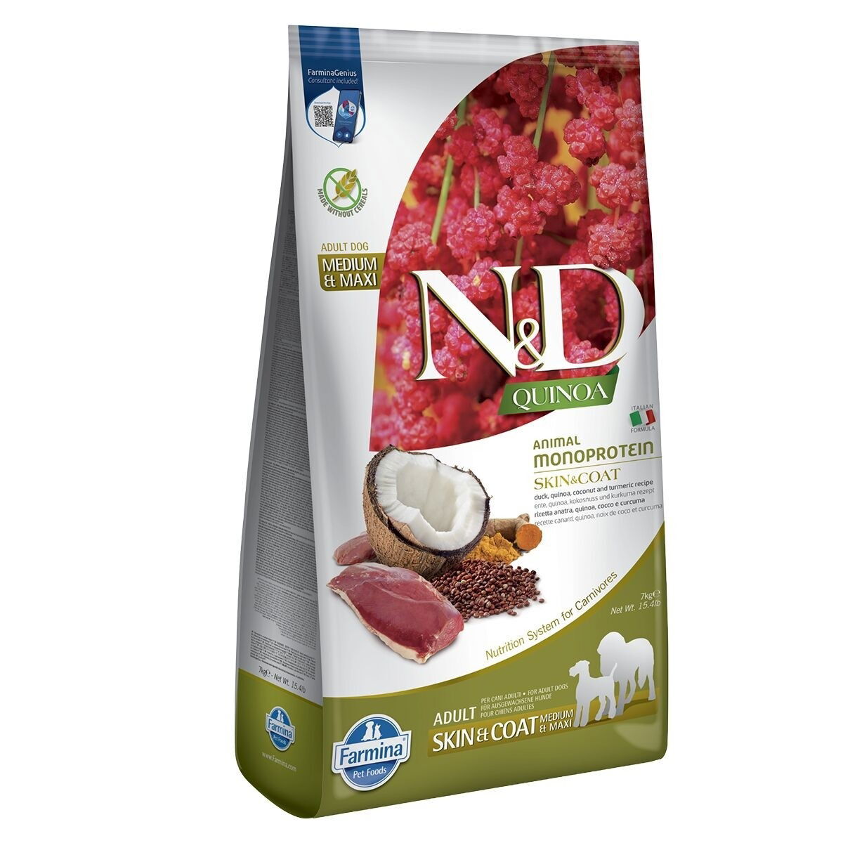 Farmina N&D Dog Quinoa Skin & Coat Duck & Coconut M/L