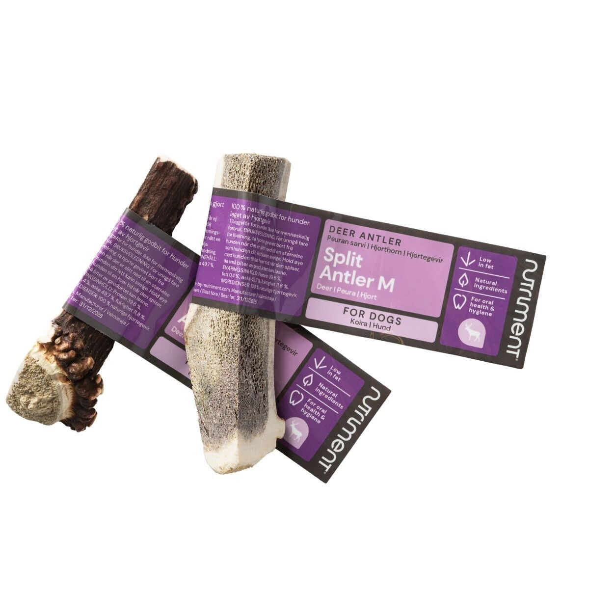 Nutriment Natural Split Antler chew for dogs