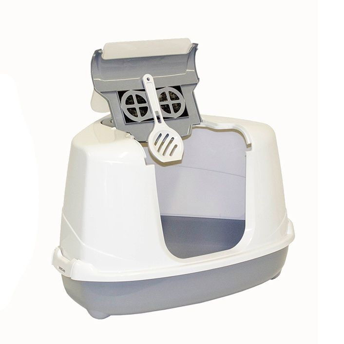 Moderna Flip Hörntoalett Mörkblå