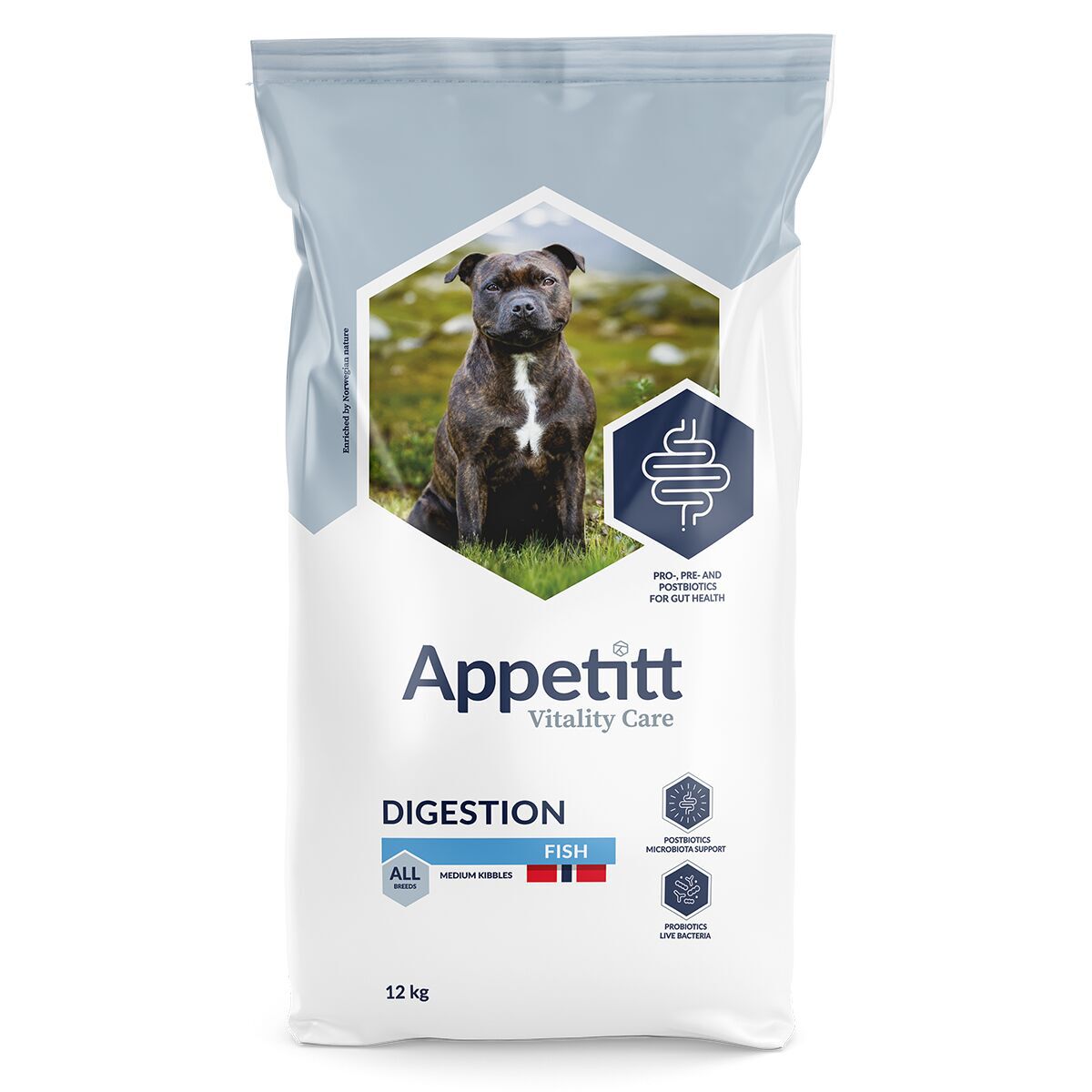 Appetitt Vitality Care Digestion Fish M/L Torrfoder till Hund 12 kg