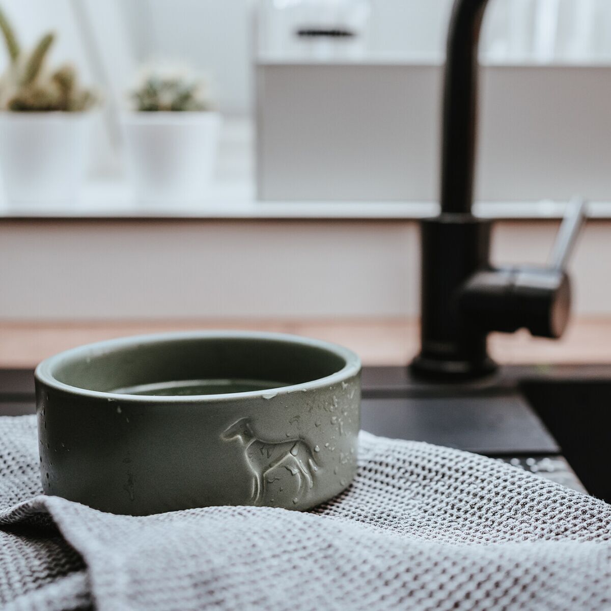 Hunter Ceramic Bowl Osby Green