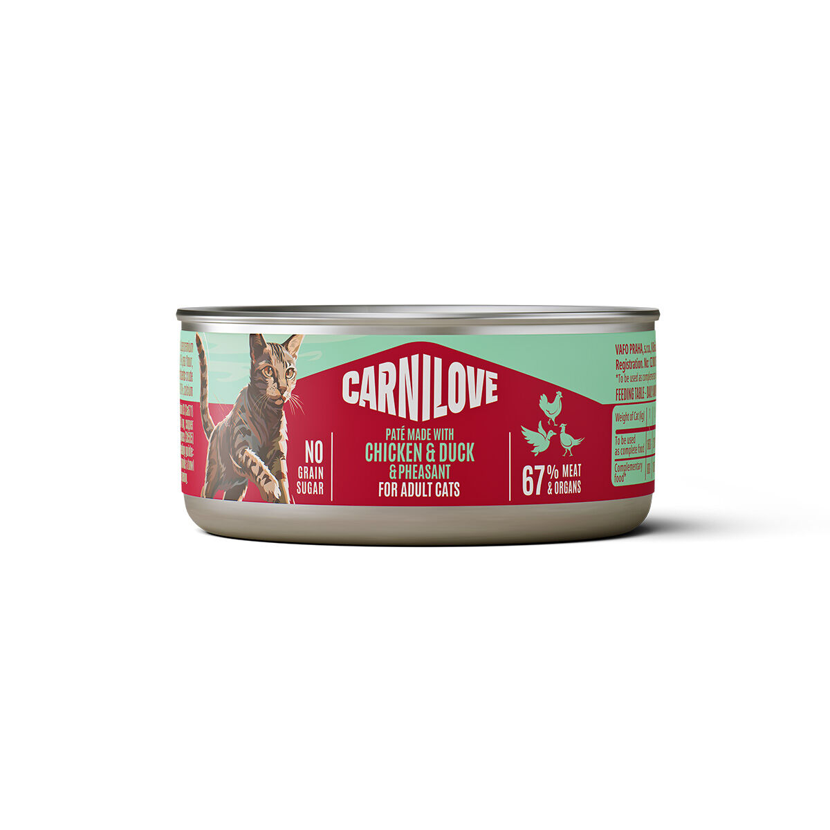 Carnilove Cat Adult Chicken, Duck & Pheasant Paté Våtfoder til Katt 100 g | Katt - Kattmat - Våtfoder till katt | DogStyle