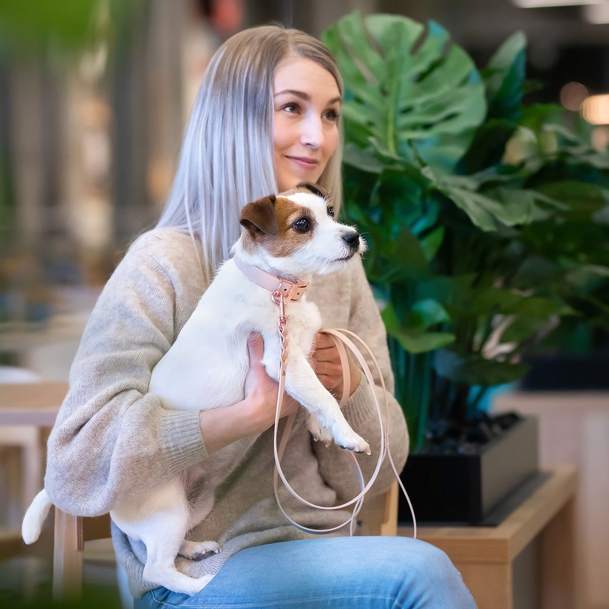 Tyylivoitto Classy narrow collar, nude