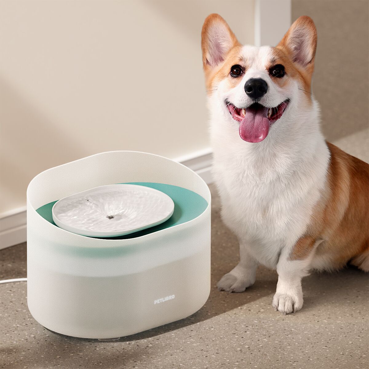 Petlibro Capsule Dog Water Fountain White
