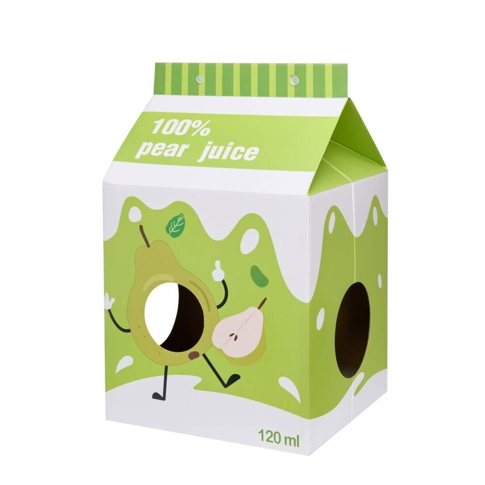 Little&Bigger Breakfast Club pear juice cardboard hut