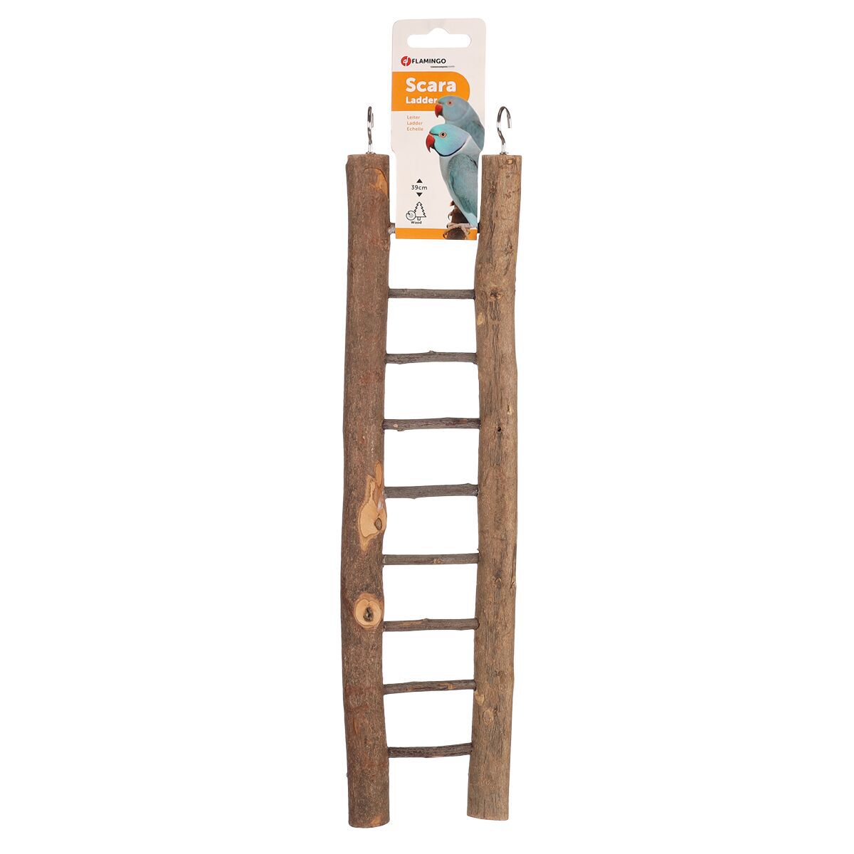 Flamingo Parakeet toy Scara Ladder