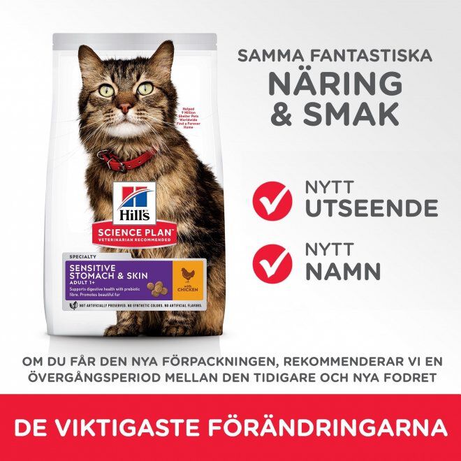 Hill's Science Plan Cat Sensitive Stomach & Skin Chicken